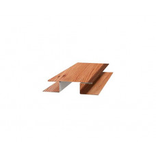 Планка стыковочная сложная Woodstock 75х3000 (ECOSTEEL_MA-01-МореныйДуб-0.5)