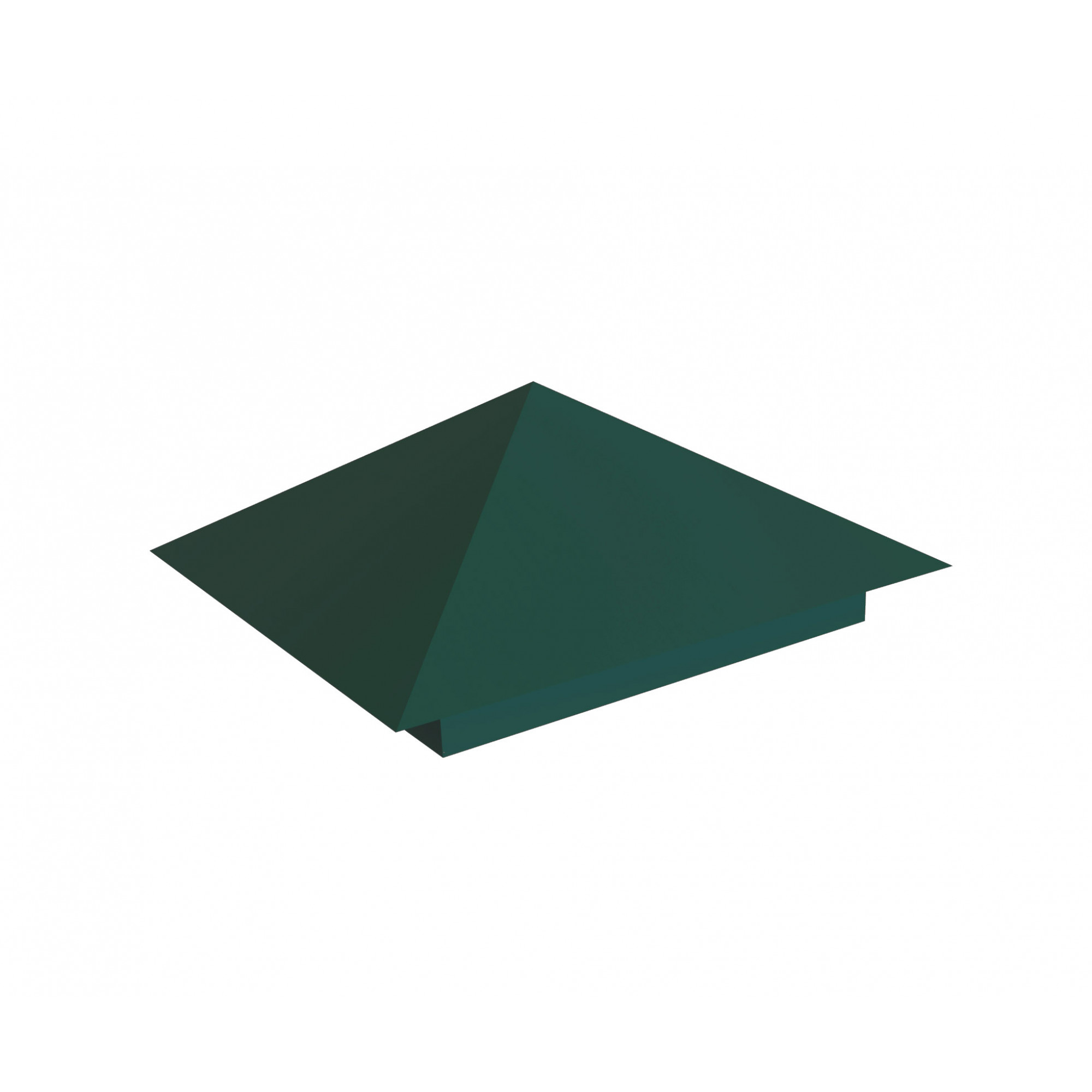 Колпак на столб классический 390х390 RAL 6005