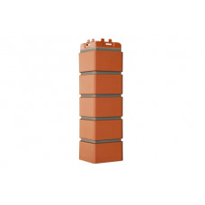 Угол Grand Line Клинкерный кирпич Design терракотовый со швом RAL 7006
