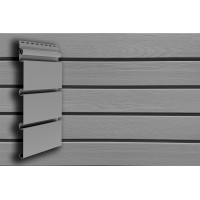 Сайдинг Архитектурный планкен Grand Line Standart серый (3,0м)