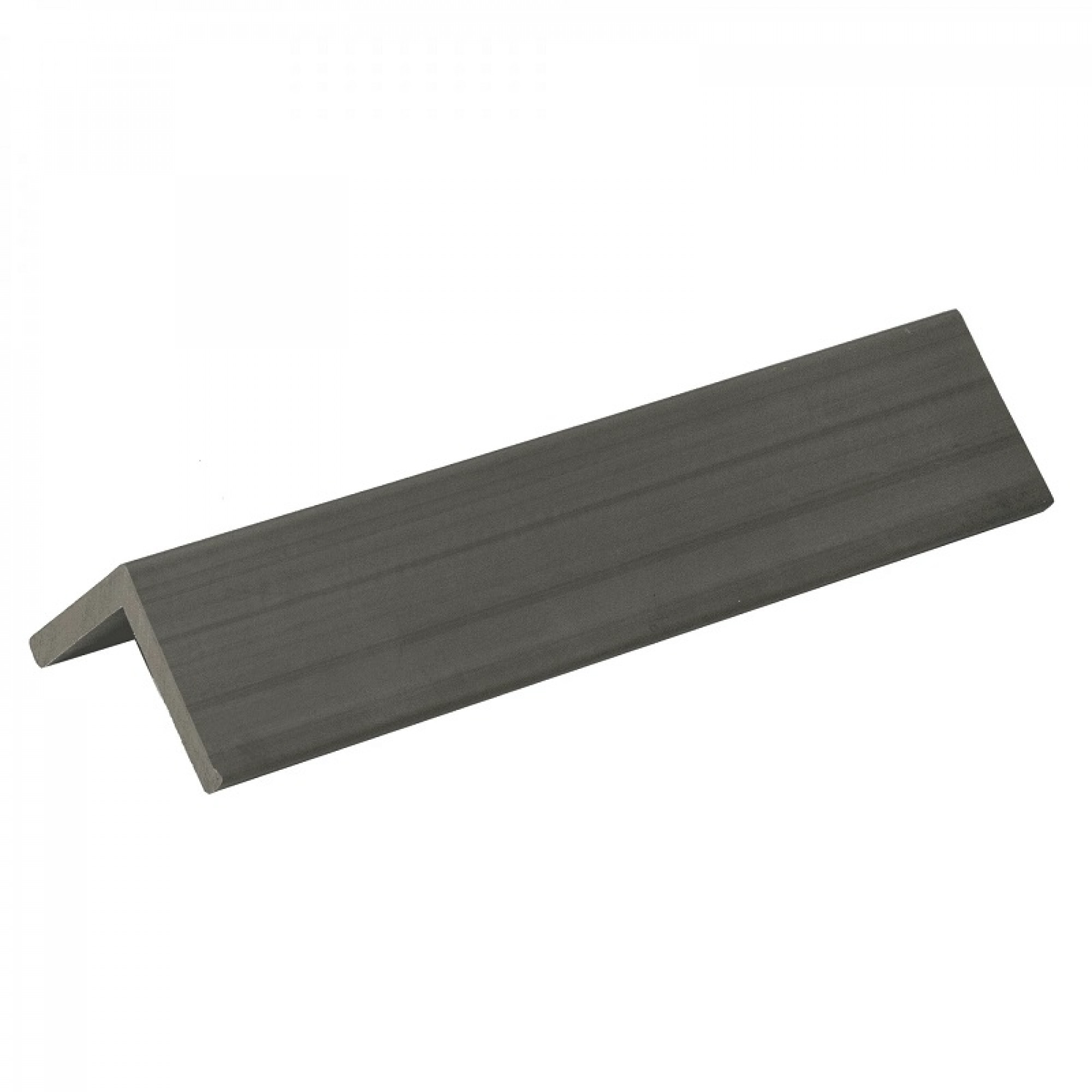 Угловой профиль CM Decking 2000х50-38х8 мм, цвет EBONY (Эбонит)