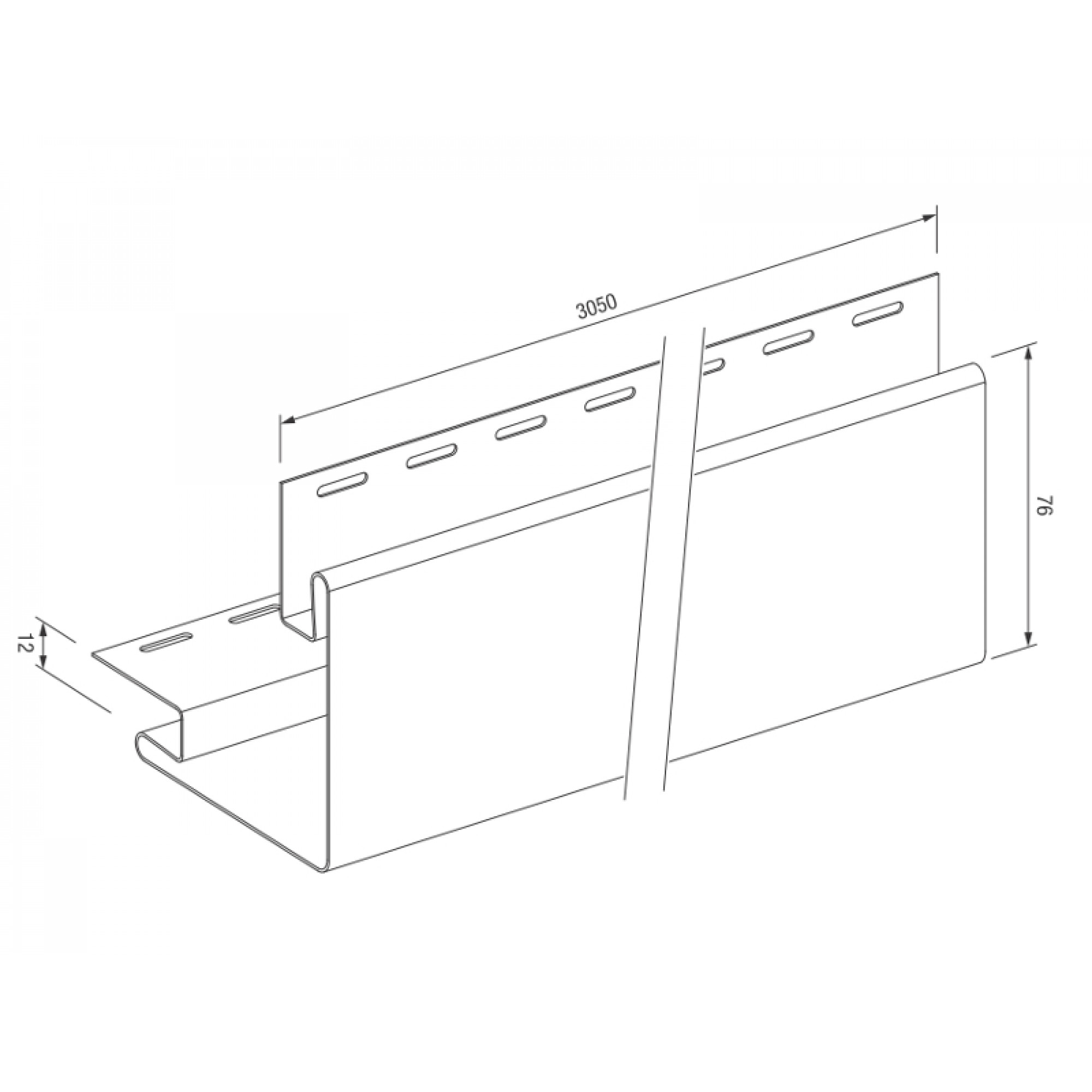 Угол наружный SX-12 БУК, 3,025 м , MAX-3