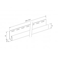 J-профиль SX-18 ЯСЕНЬ, 3,05 м , MAX-3