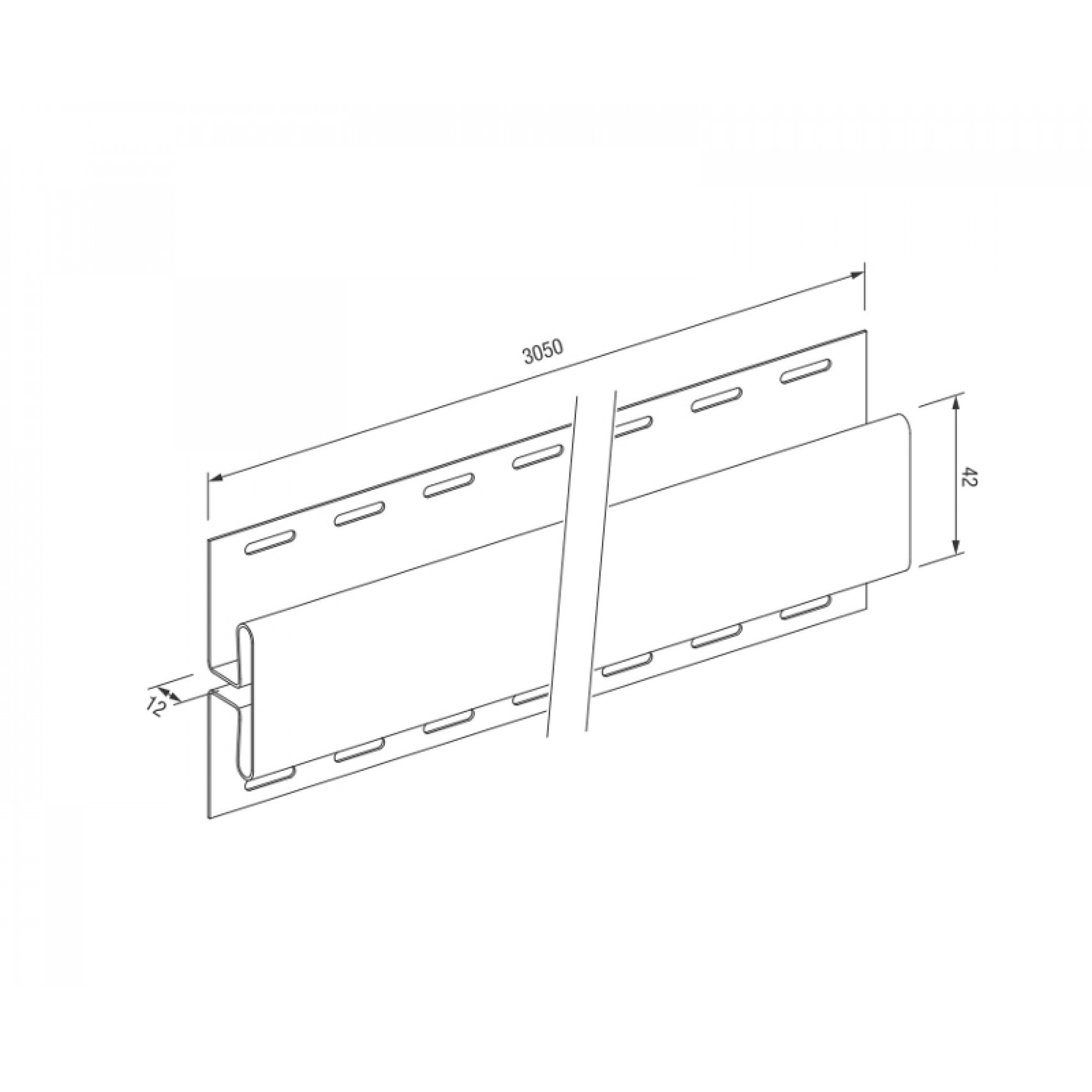 Н-профиль SX-18 БУК, 3,05 м , MAX-3