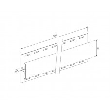 Н-профиль SX-18 ДУБ ЗОЛОТОЙ, 3,05 м , MAX-3