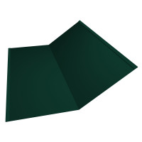 Планка ендовы нижней 300х300 RAL 6005 зеленый мох 2м