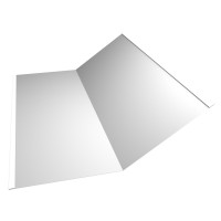 Планка ендовы нижней 300х300 RAL 9003 сигнальный белый 2м