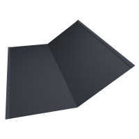 Планка ендовы нижней 300х300 RAL 7024 мокрый асфальт 2м