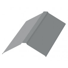 Планка конька плоского (150*150), NormanMP 0.5мм RAL 7004 2м