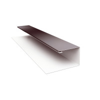 Планка П-образная для профнастила 18*30 RAL 7024 2м