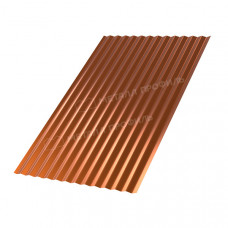 Профлист МЕТАЛЛ ПРОФИЛЬ МП-18x1100-B (AGNETA_Д-03-Copper-0,5)