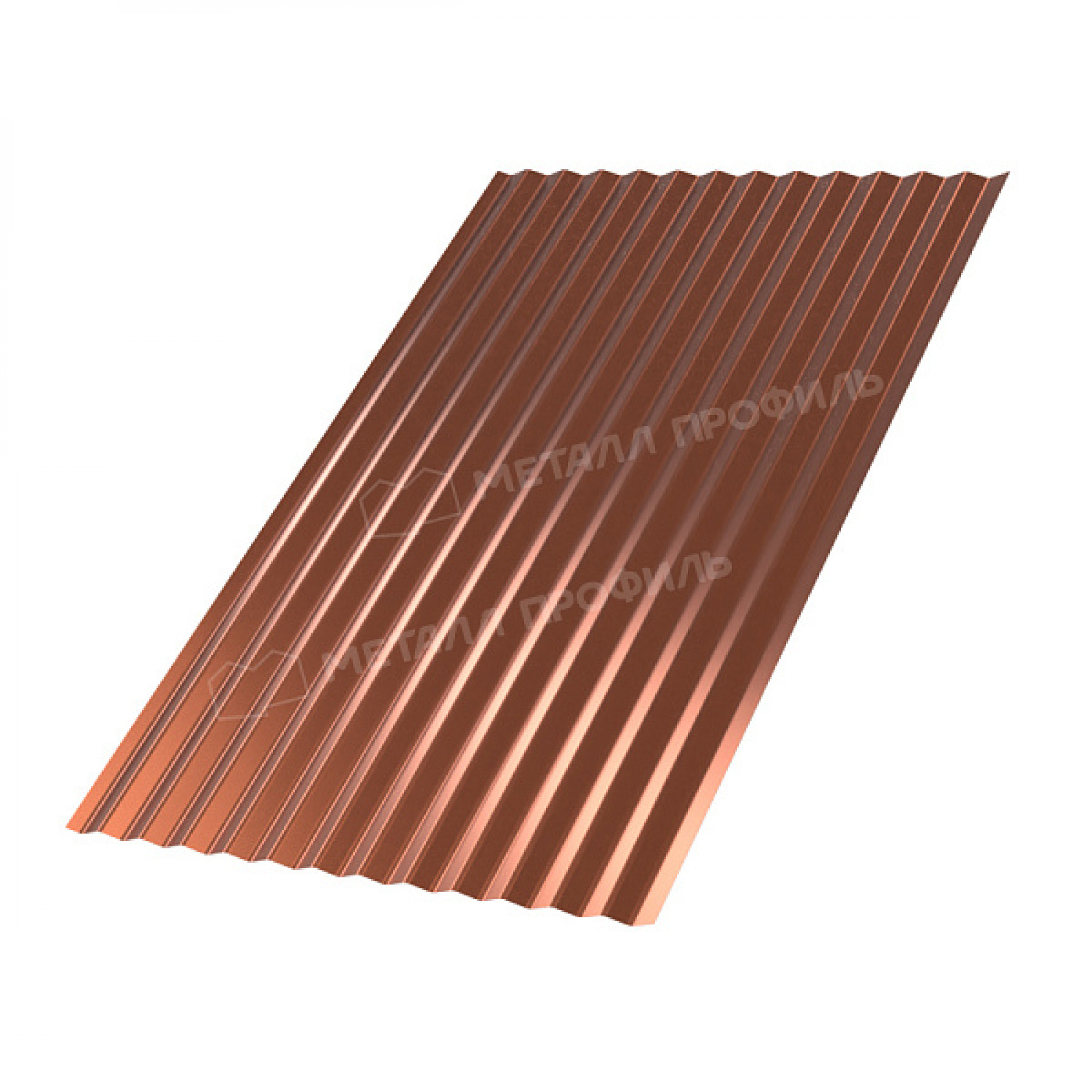 Профлист МЕТАЛЛ ПРОФИЛЬ МП-18x1100-B (PURMAN-20-Argillite-0,5)