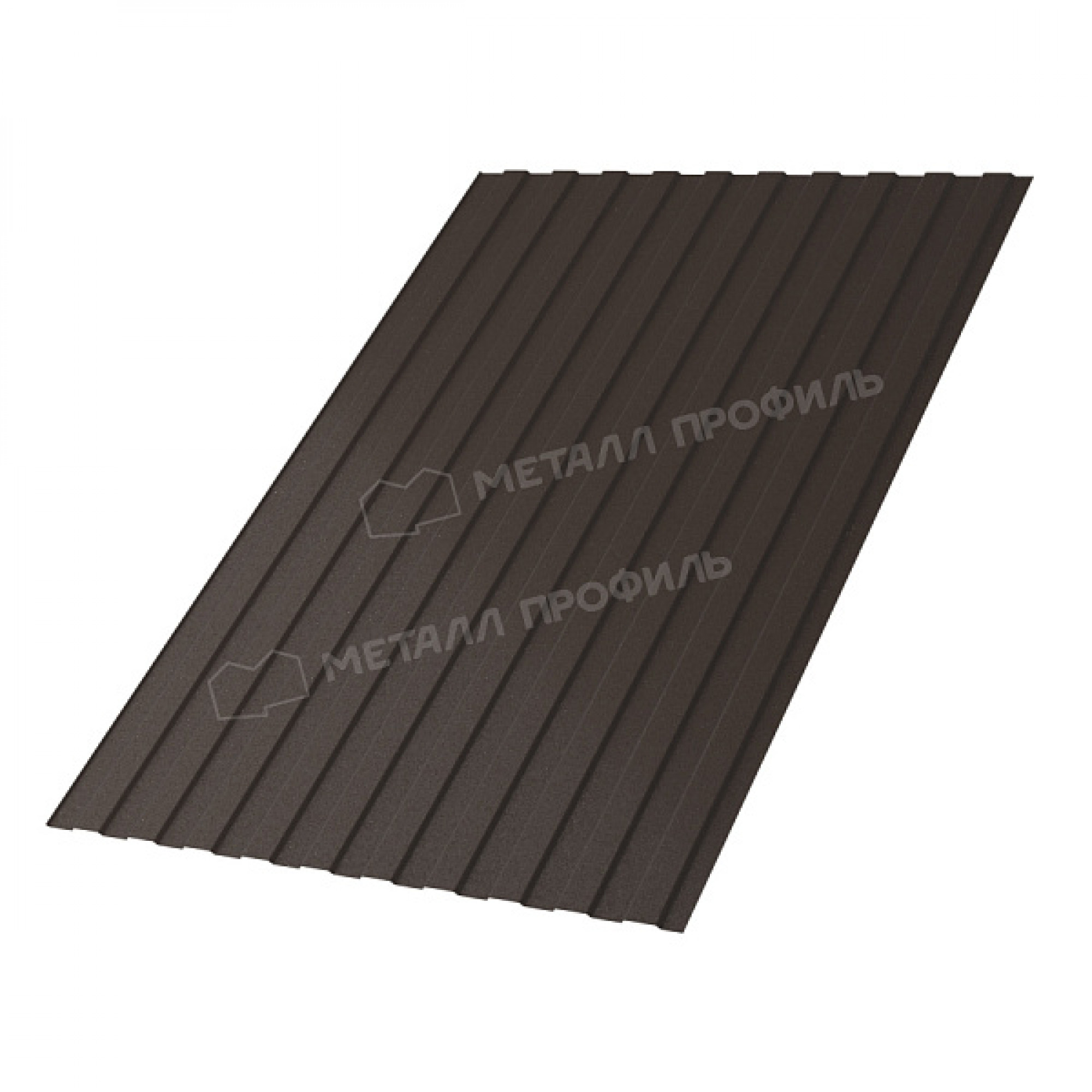 Профлист МЕТАЛЛ ПРОФИЛЬ С-8х1150-B (VALORI-20-DarkBrown-0,5)