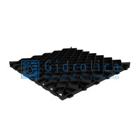 Решетка газонная Gidrolica Eco Pro РГ-60.60.4 - пластиковая черная