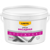 Краска ВД-АК фасадная супер белая ARTEL FS-14 База С 2,5кг