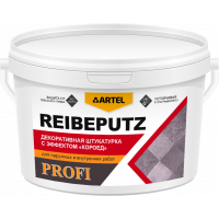 Декоративная штукатурка Короед ARTEL Reibeputz зерно 1мм ведро 15кг