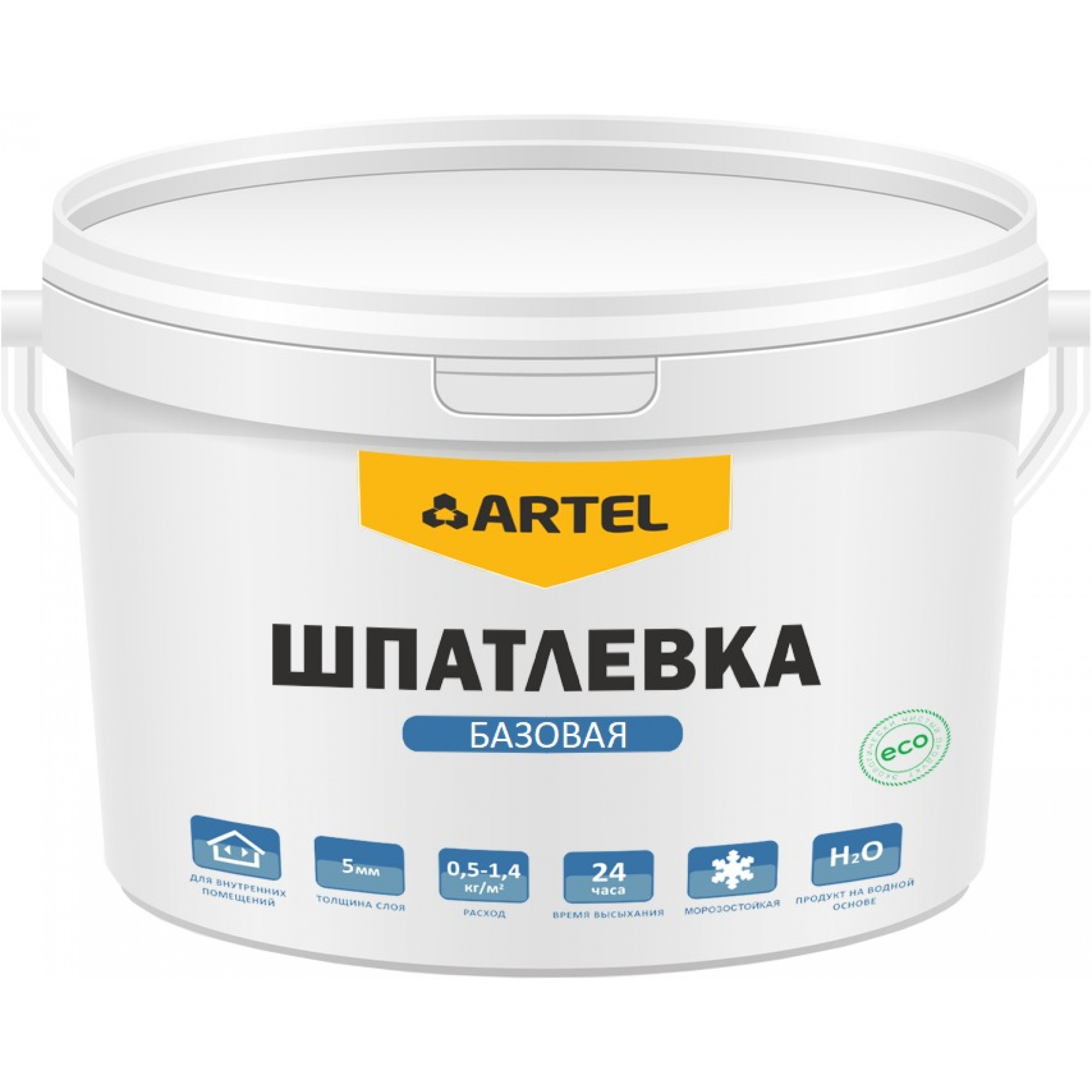 Шпатлевка базовая ARTEL, пакет 15 кг