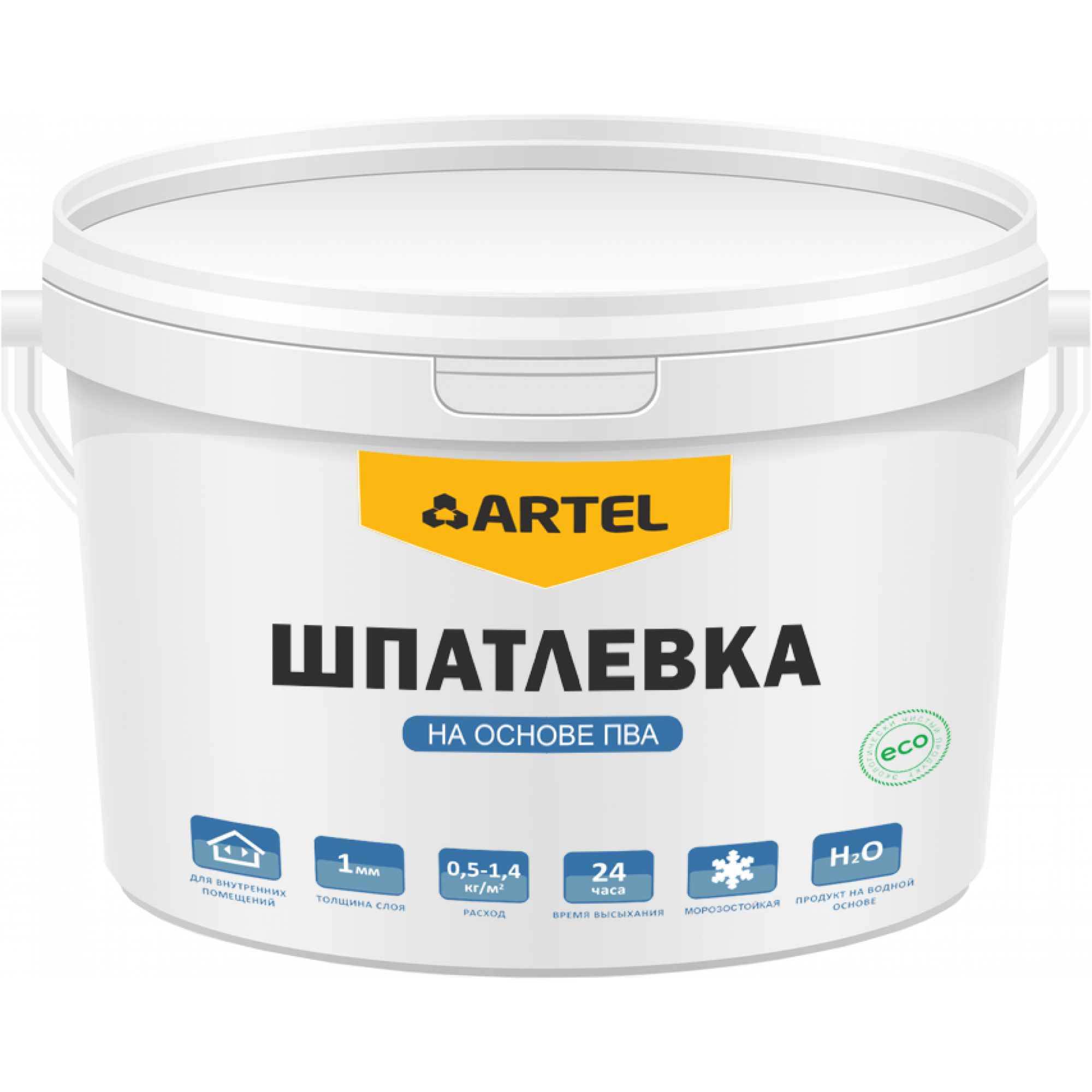 ARTEL Шпатлевка на основе ПВА 25кг
