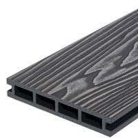 Террасная доска Decking Country 150х24х3000 Жженый Кедр (графит)