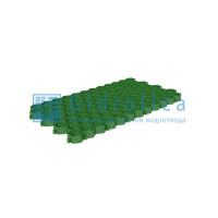 Решетка газонная Gidrolica Eco Standart РГ-70.40.3,2 - пластиковая зеленая