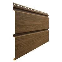Сайдинг LUX под дерево, Брус D6S, миндаль