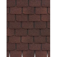 Гибкая черепица STANDARD, КРОНА, Коричневый