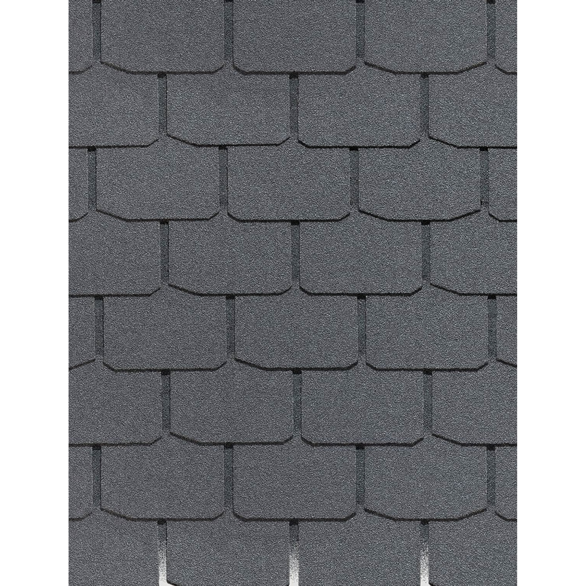 Гибкая черепица STANDARD, КРОНА, Серый
