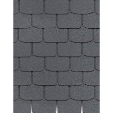 Гибкая черепица STANDARD, КРОНА, Серый