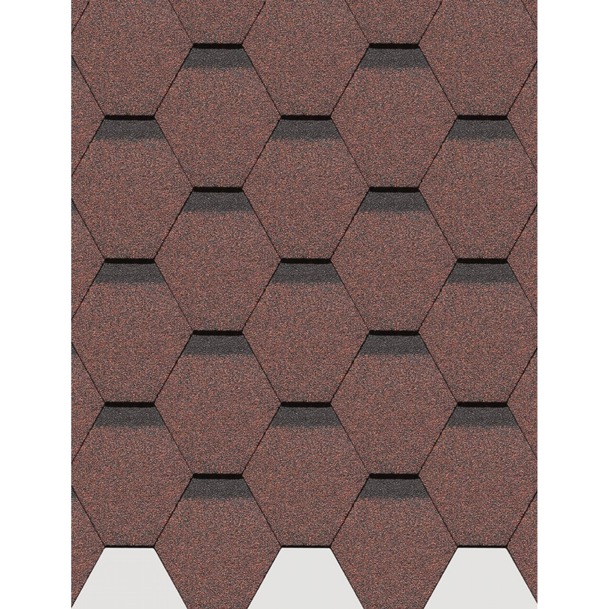Гибкая черепица STANDARD, СОТА, Красный