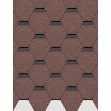 Гибкая черепица STANDARD, СОТА, Красный