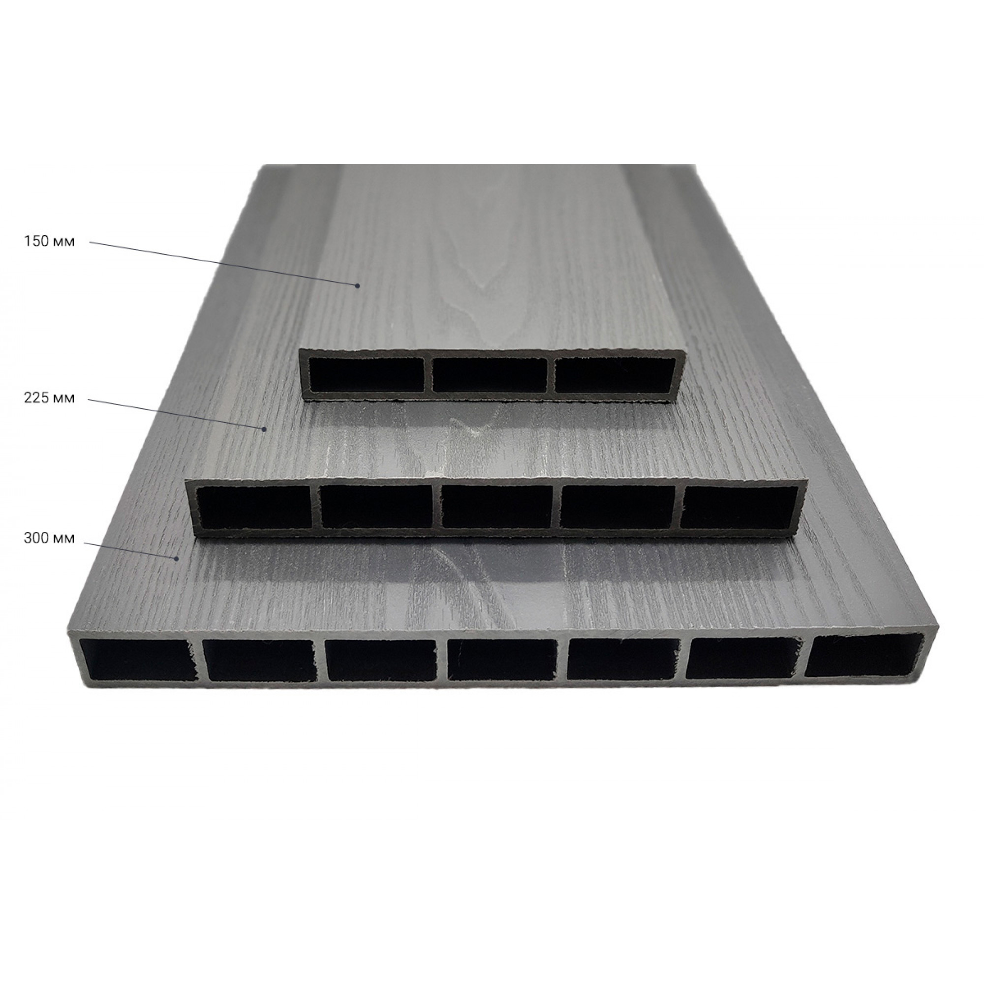 Доска грядочная NauticPrime 300*30*2950мм, серый