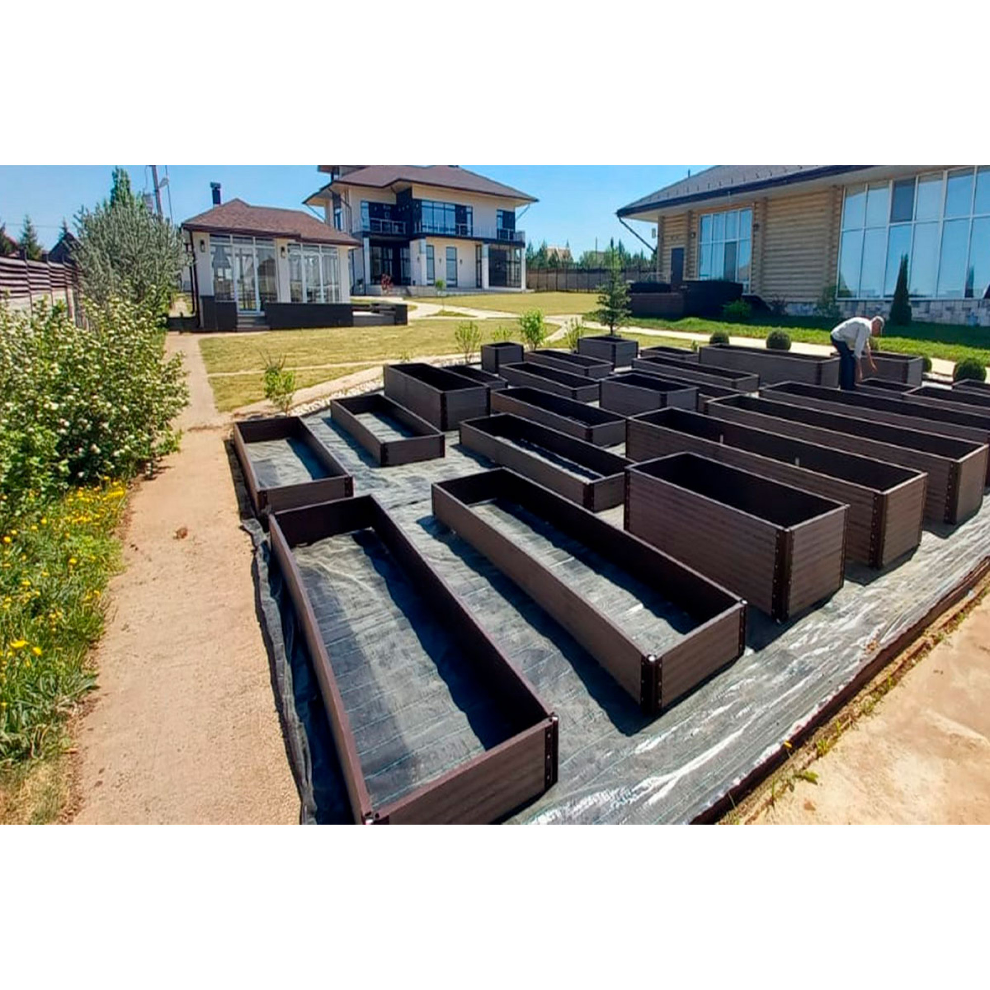 Доска грядочная Holzhof 300*30*2950мм, тиснение 3D