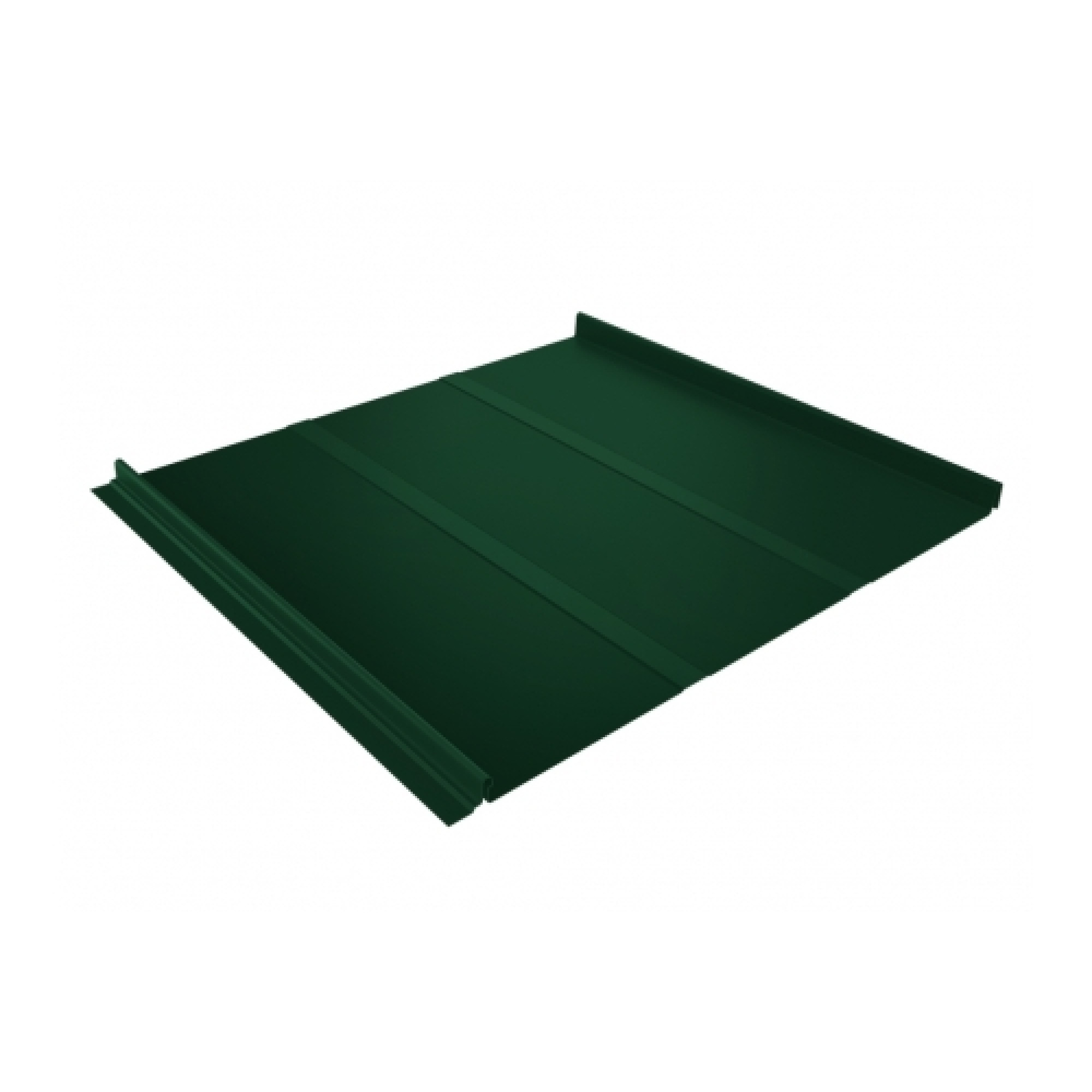 Кликфальц Line 0,5 Satin с пленкой на замках RAL 6005 зеленый мох