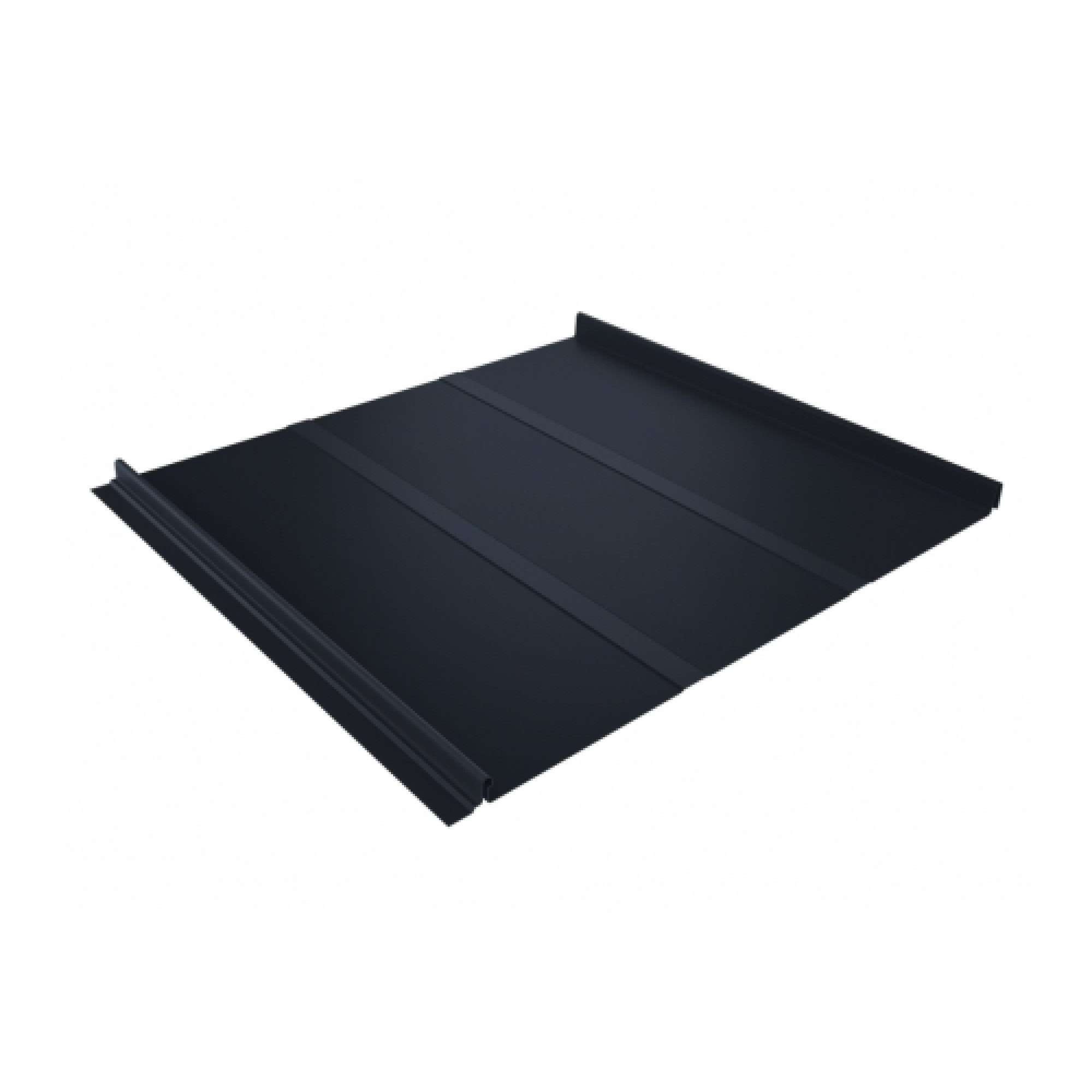 Кликфальц Line 0,5 Satin с пленкой на замках RAL 7024 мокрый асфальт