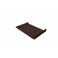 Кликфальц GL 0,5 GreenCoat Pural BT с пленкой на замках RR 887 шоколадно-коричневый (RAL 8017 шоколад)