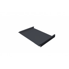 Кликфальц GL 0,5 GreenCoat Pural BT с пленкой на замках RR 23 темно-серый (RAL 7024 мокрый асфальт)