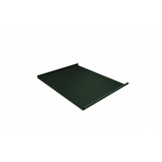 Фальц двойной стоячий 0,5 GreenCoat Pural BT с пленкой на замках RR 11 темно-зеленый (RAL 6020 хромовая зелень)