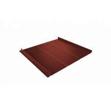 Кликфальц Line 0,45 Drap с пленкой на замках RAL 8004 терракота