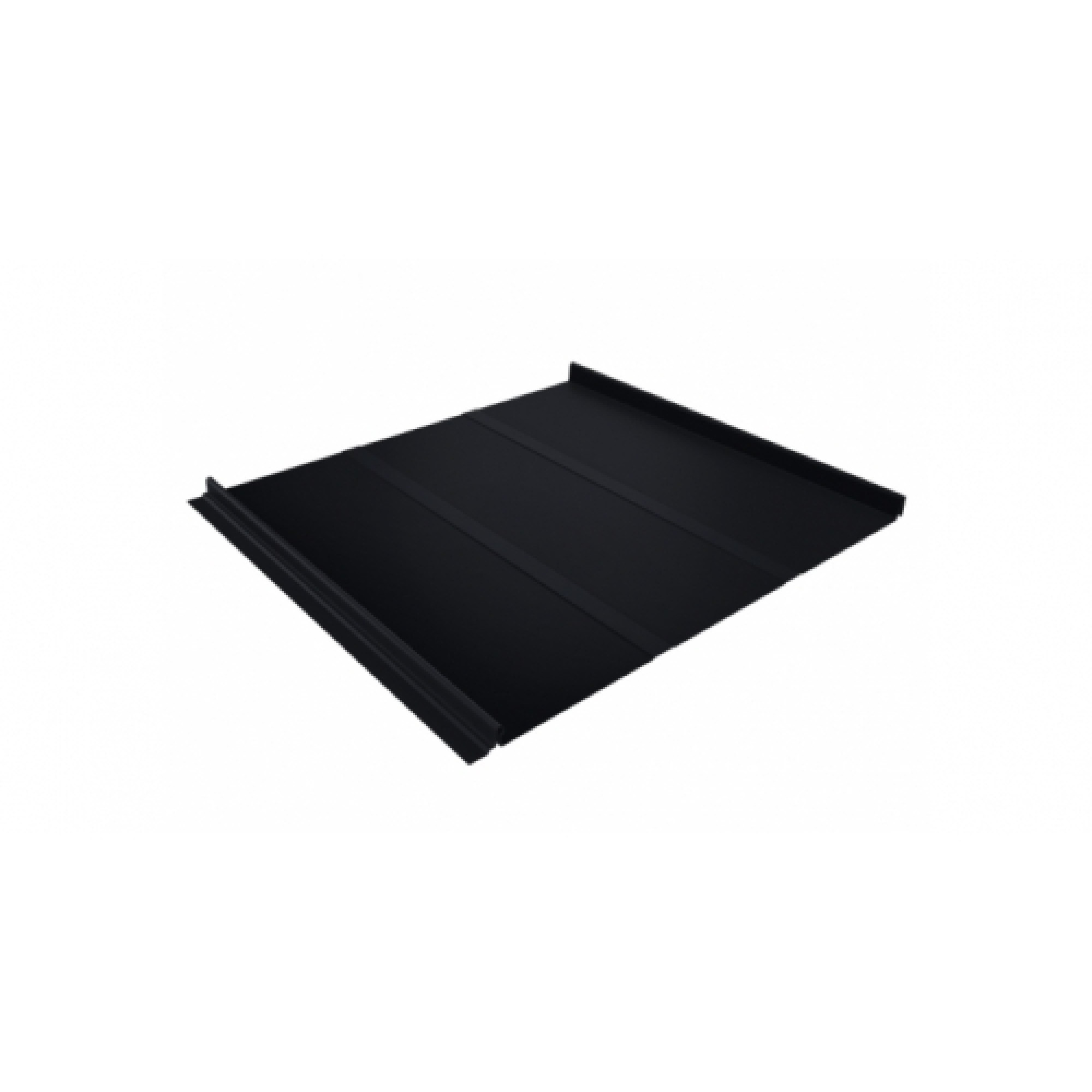 Кликфальц Line 0,5 Satin с пленкой на замках RAL 9005 черный
