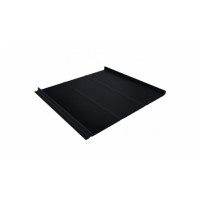 Кликфальц Line 0,5 Satin с пленкой на замках RAL 9005 черный