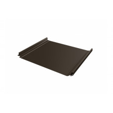 Кликфальц Pro 0,5 GreenCoat Pural BT с пленкой на замках RR 32 темно-коричневый (RAL 8019 серо-коричневый)