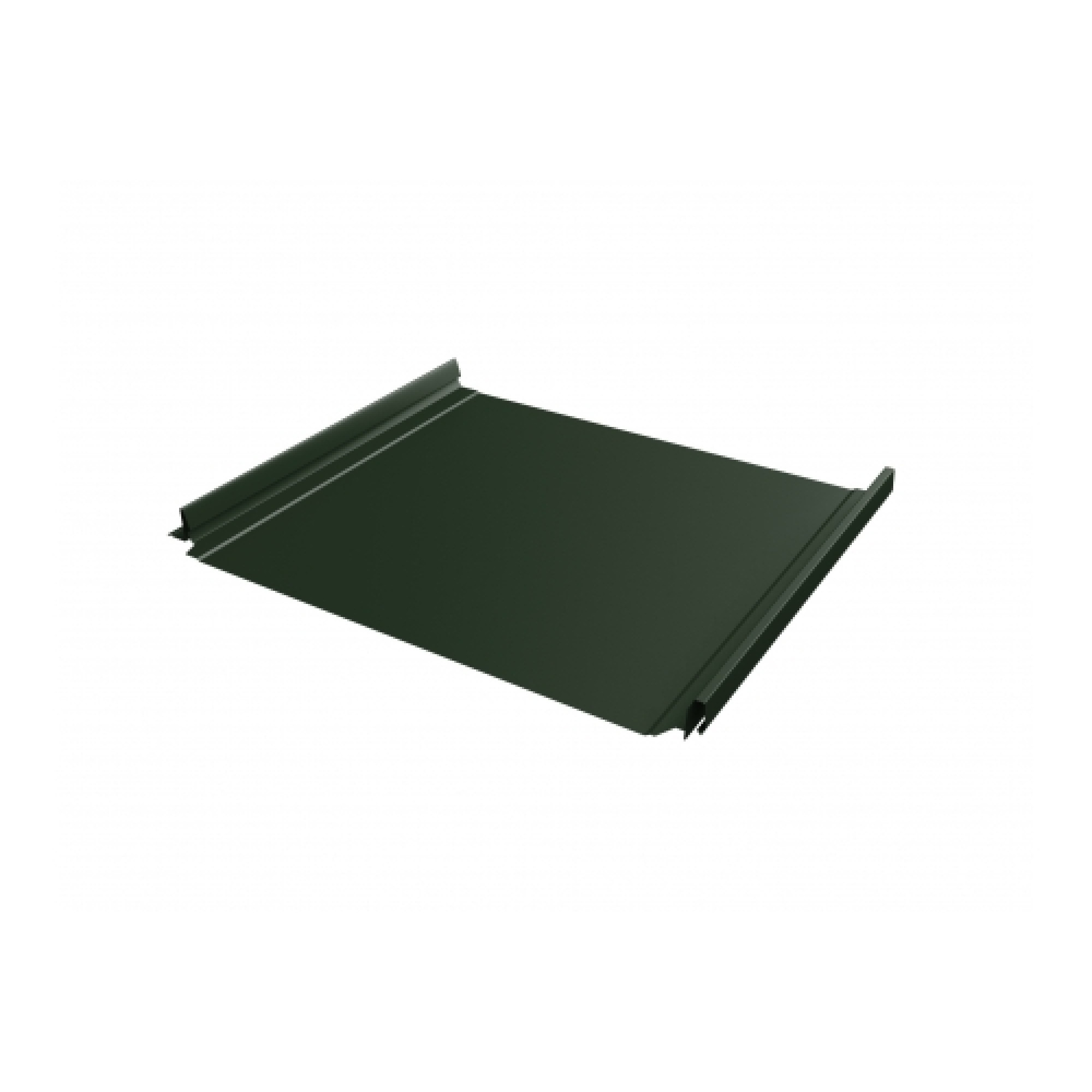 Кликфальц Pro 0,5 GreenCoat Pural BT, matt с пленкой на замках RR 11 темно-зеленый (RAL 6020 хромовая зелень)