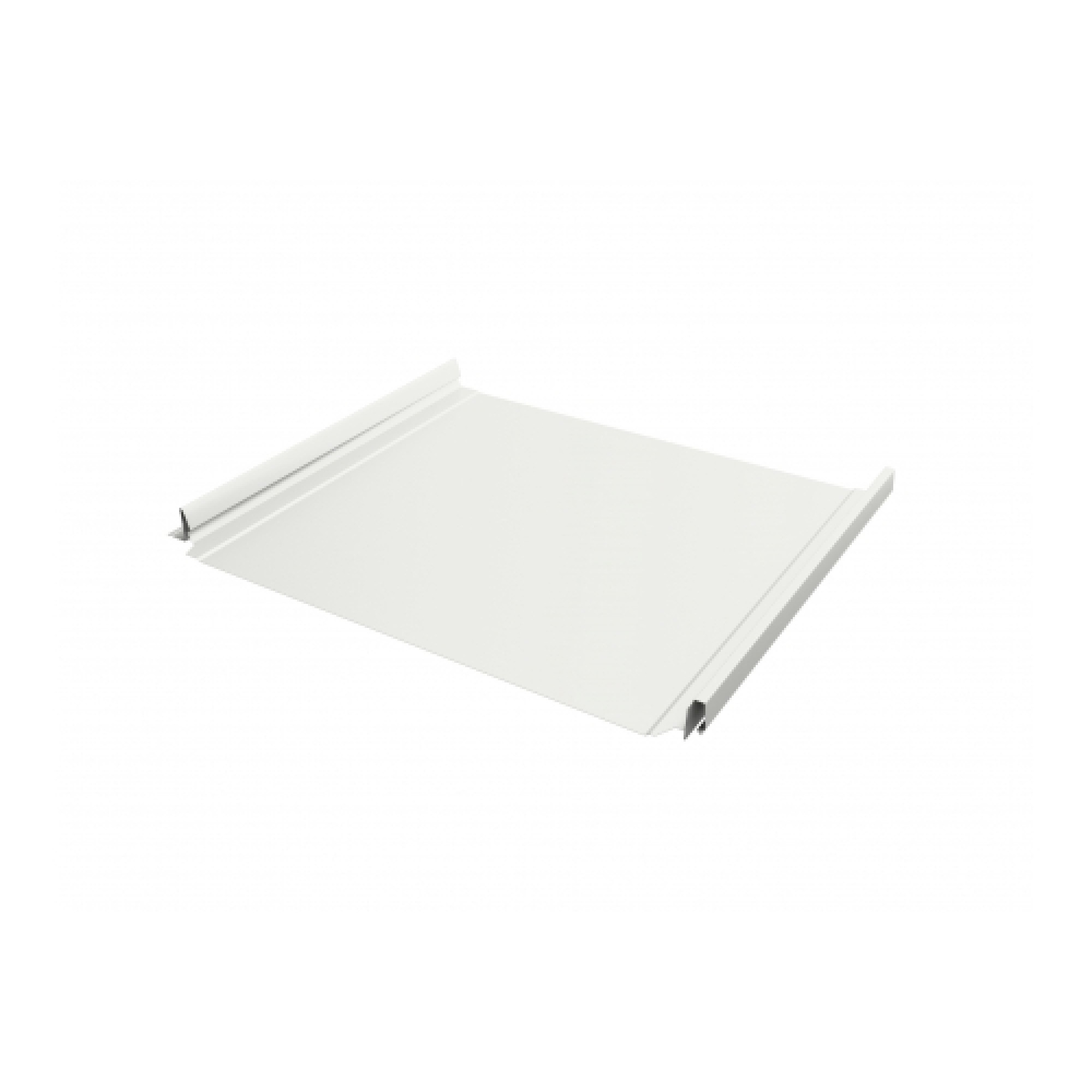 Кликфальц Pro 0,5 Satin с пленкой на замках RAL 9003 сигнальный белый