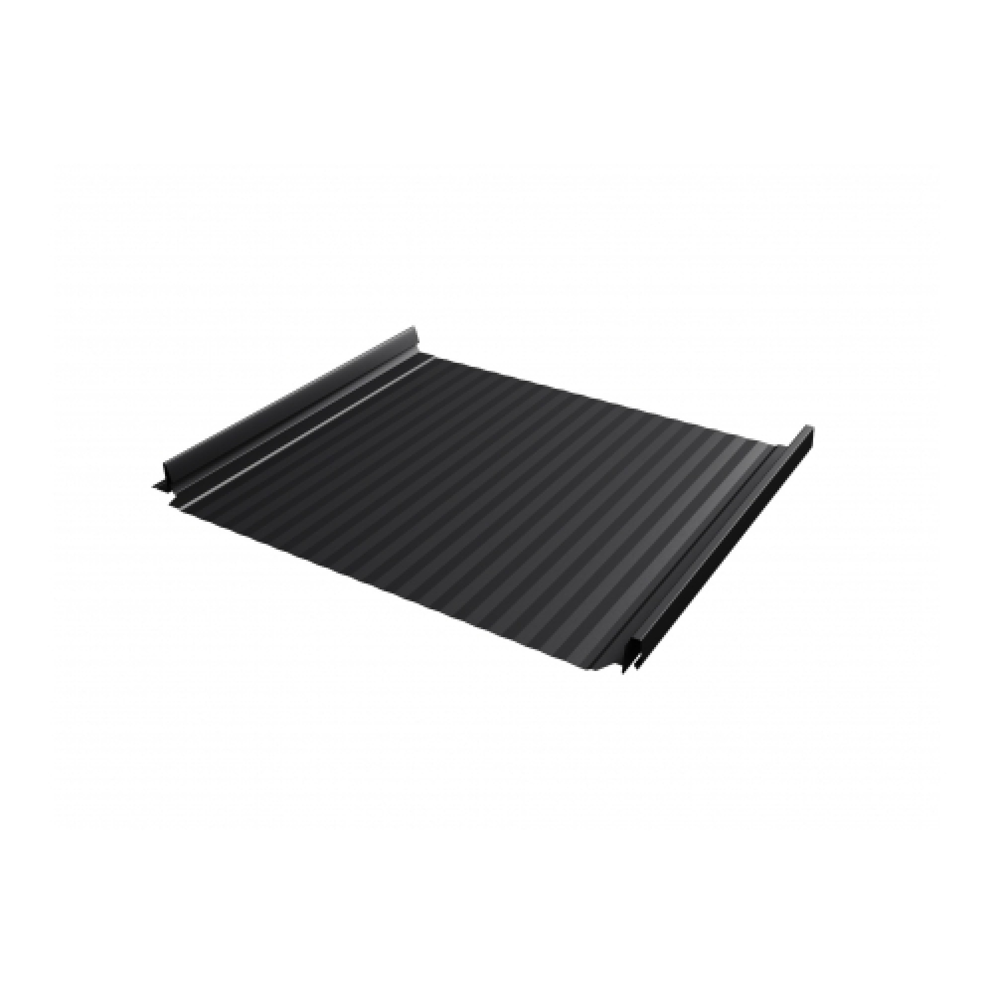 Кликфальц Pro Gofr 0,45 Drap с пленкой на замках RAL 9005 черный