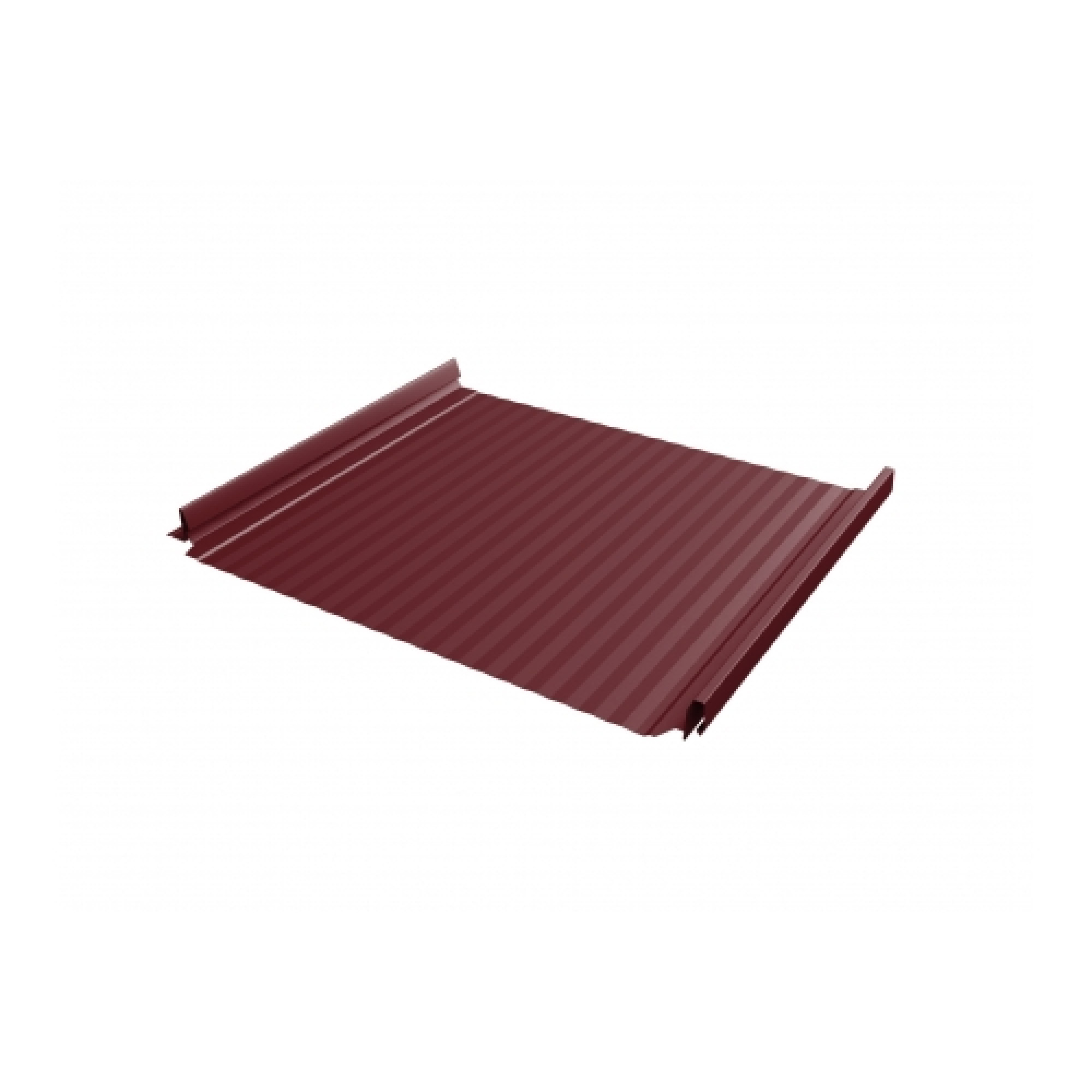 Кликфальц Pro Gofr 0,45 PE с пленкой на замках RAL 3005 красное вино