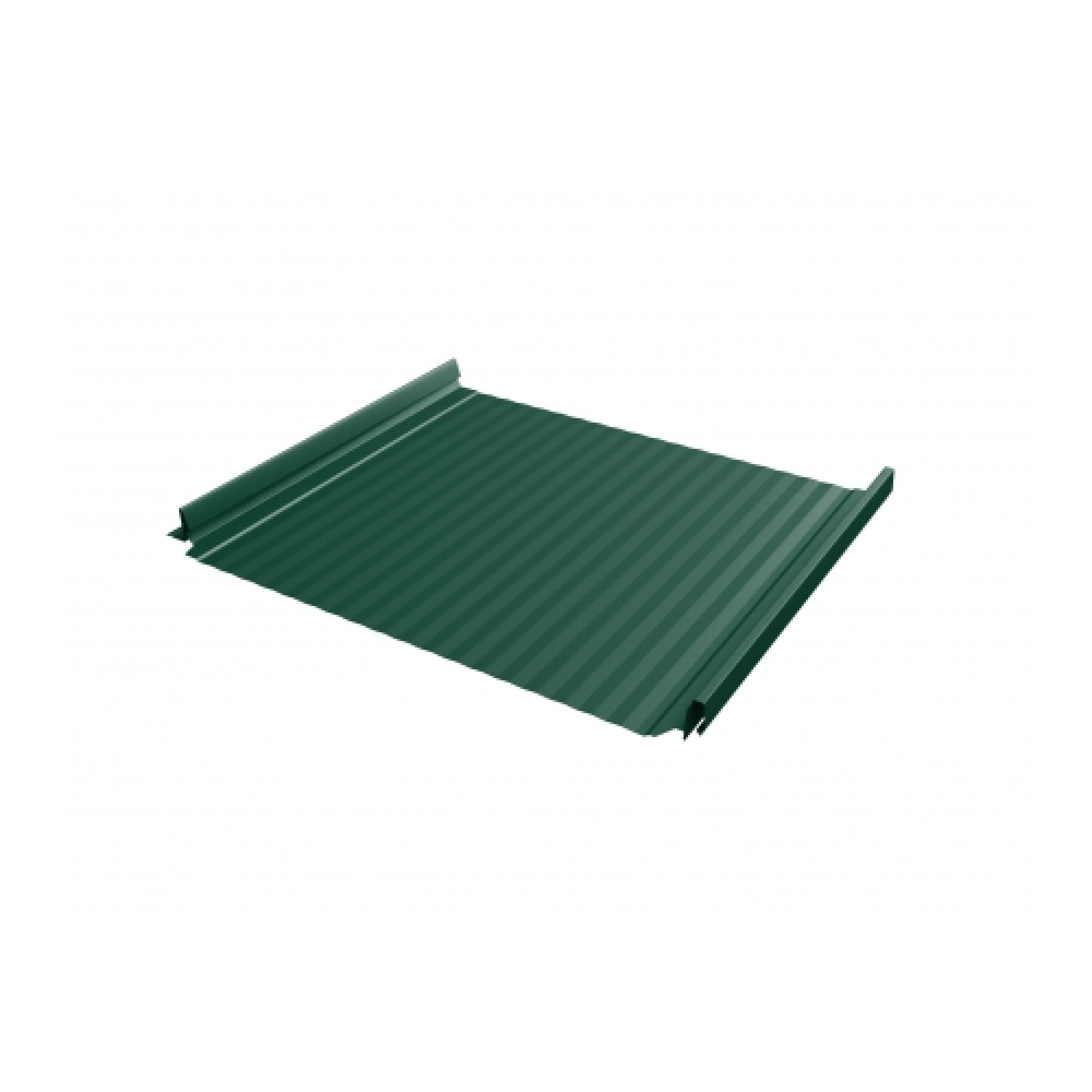 Кликфальц Pro Gofr 0,45 PE с пленкой на замках RAL 6005 зеленый мох
