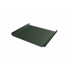 Кликфальц Pro Gofr 0,5 GreenCoat Pural BT, matt с пленкой на замках RR 11 темно-зеленый (RAL 6020 хромовая зелень)