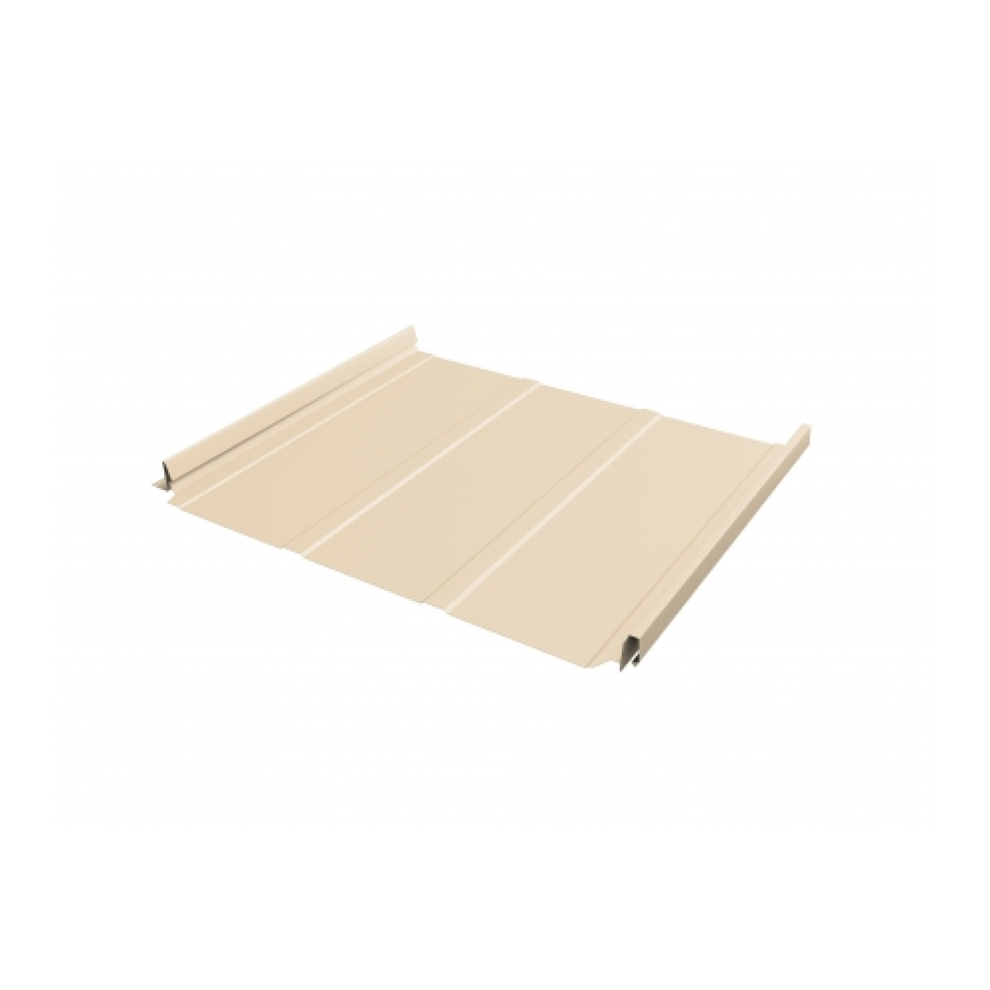 Кликфальц Pro Line 0,5 Satin с пленкой на замках RAL 1015 светлая слоновая кость