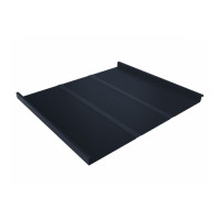 Фальц двойной стоячий Line 0,5 Satin Matt с пленкой на замках RAL 7024 мокрый асфальт