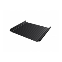 Кликфальц Pro Gofr 0,5 Satin Matt с пленкой на замках RAL 9005 черный